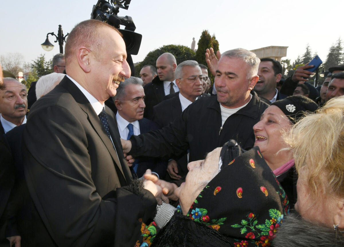 Prezident İlham Əliyev Ağsu rayonunda olub