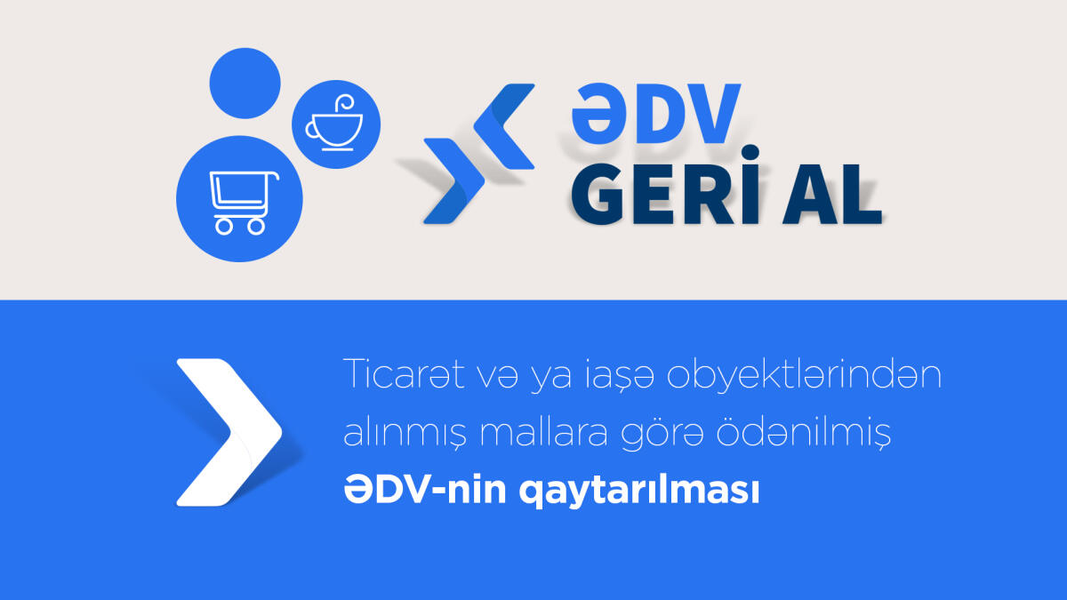 Pərakəndə ticarət və ya iaşə obyektlərindən alınmış mallara görə ödənilən ƏDV-nin bir hissəsinin qaytarılması mexanizmi müəyyən edilib