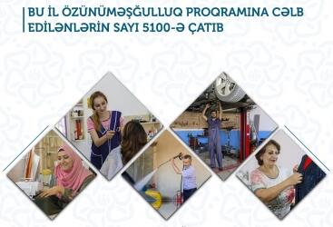 Bu il özünüməşğulluq proqramına cəlb edilənlərin sayı 5100-ə çatıb