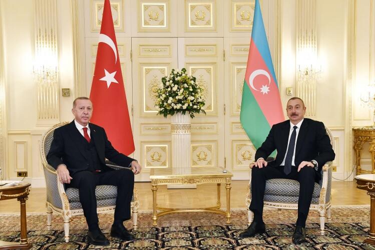 Azərbaycan və Türkiyə prezidentlərinin təkbətək görüşü olub