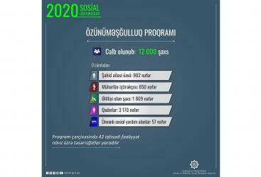 2020-ci ildə 12 min şəxs özünüməşğulluq proqramına cəlb olunub