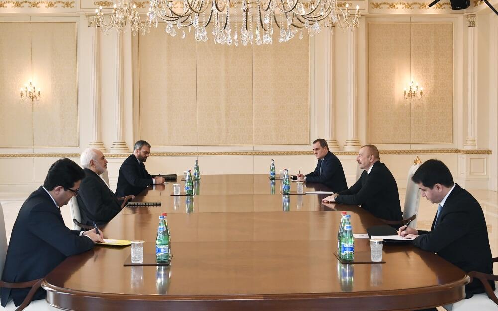 Prezident İlham Əliyev İranın xarici işlər nazirini qəbul edib