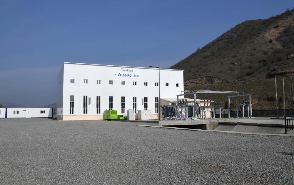 İşğaldan azad edilmiş ərazilərimizdə ilk su elektrik stansiyası işə salınıb