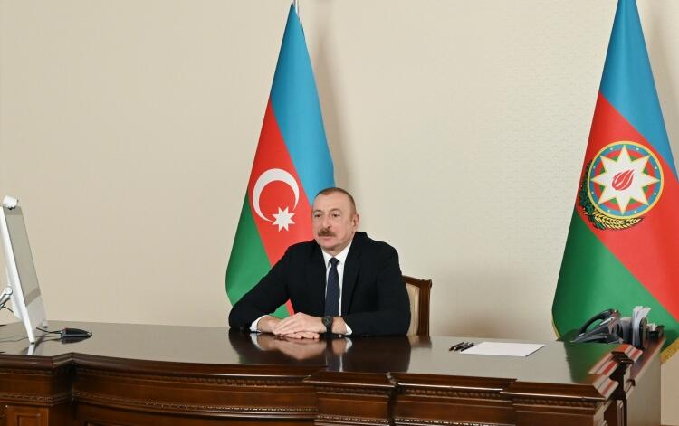 Prezident İlham Əliyev Nizami Gəncəvi Beynəlxalq Mərkəzinin həmsədrini videoformatda qəbul edib