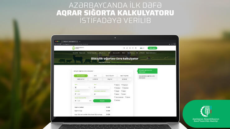 Heyvanların sığortalanması kalkulyatoru istifadəyə verilib