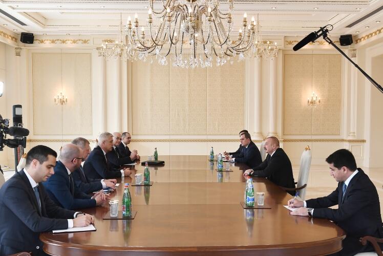 Prezident İlham Əliyev Slovakiyanın xarici və Avropa işlər nazirinin başçılıq etdiyi nümayəndə heyətini qəbul edib