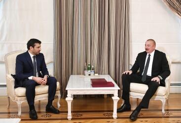 Prezident İlham Əliyev “Baykar” şirkətinin texniki direktorunu və “ASELSAN” şirkətinin idarə heyətinin rəhbərini qəbul edib