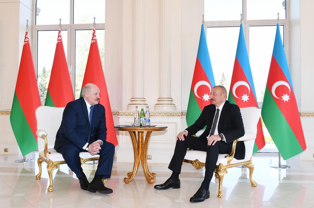 Azərbaycan və Belarus prezidentlərinin təkbətək görüşü olub