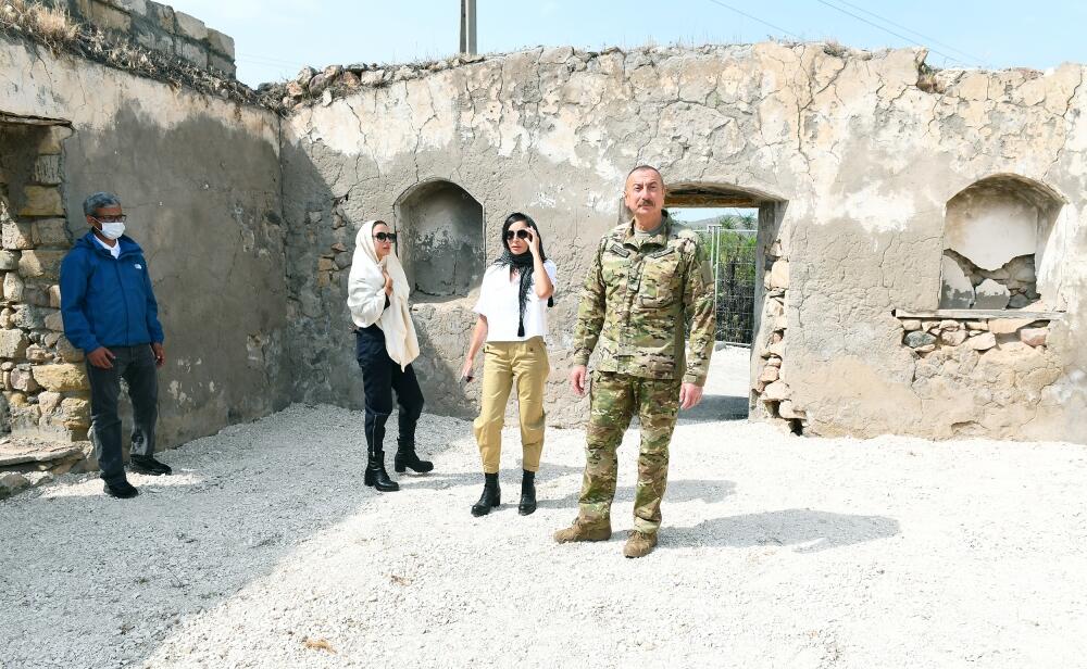 Prezident İlham Əliyev və birinci xanım Mehriban Əliyeva Cəbrayıl və Zəngilan rayonlarında olublar