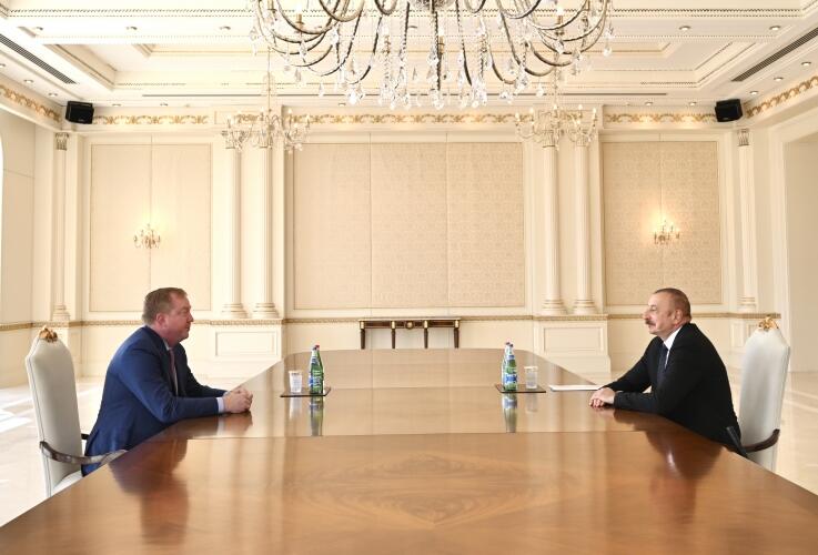 Prezident İlham Əliyev “Boeing Commercial Airplanes” Şirkətinin prezidenti və baş icraçı direktorunu qəbul edib
