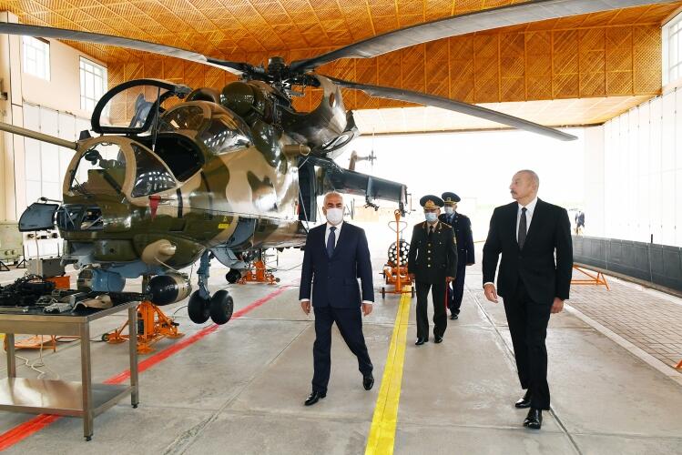 Prezident İlham Əliyev Əlahiddə Ümumqoşun Ordunun hərbi aerodromunun açılışında iştirak edib