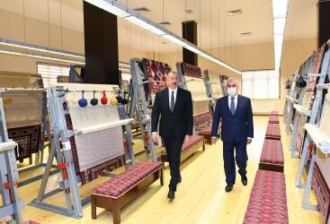 Prezident İlham Əliyev “Azərxalça” ASC-nin Naxçıvan filialının açılışında iştirak edib