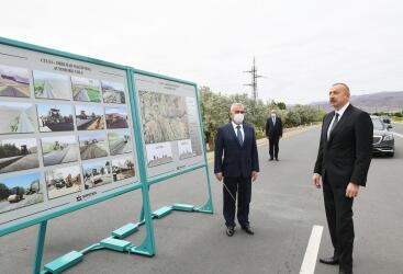 Prezident İlham Əliyev Culfa-Ordubad magistral avtomobil yolunun açılışında iştirak edib