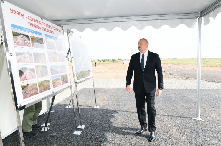 Azərbaycan Prezidenti İlham Əliyev Ağdama səfər edib