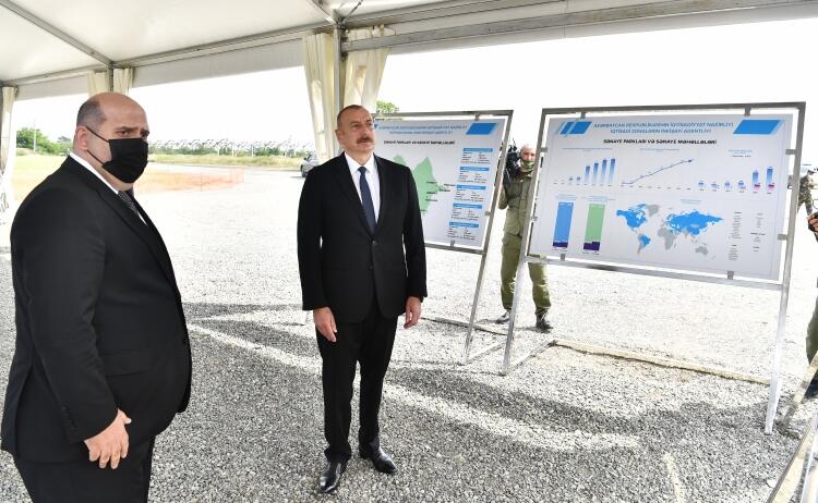 Azərbaycan Prezidenti İlham Əliyev Ağdam Sənaye Parkının təməlqoyma mərasimində iştirak edib