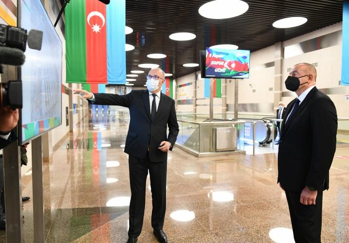 Bakı Metropoliteninin “8 Noyabr” stansiyası istifadəyə verilib