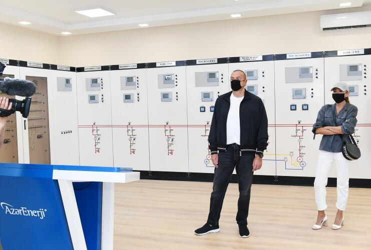 Prezident İlham Əliyev “Füzuli” yarımstansiyasının açılışını edib