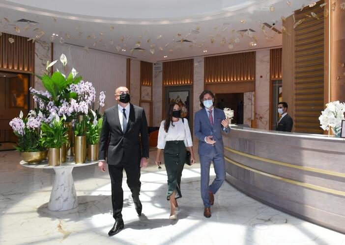 Prezident İlham Əliyev Bakıda “Intercontinental” otelinin açılışında iştirak edib