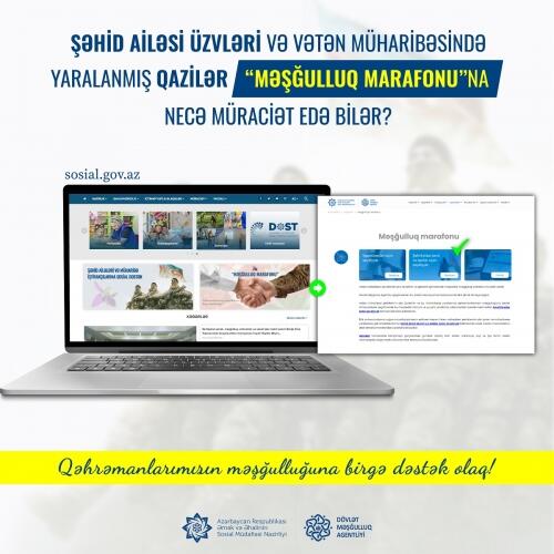 Şəhid ailəsi üzvləri və Vətən müharibəsində yaralanmış qazilər “Məşğulluq marafonu”na necə müraciət edə bilərlər?