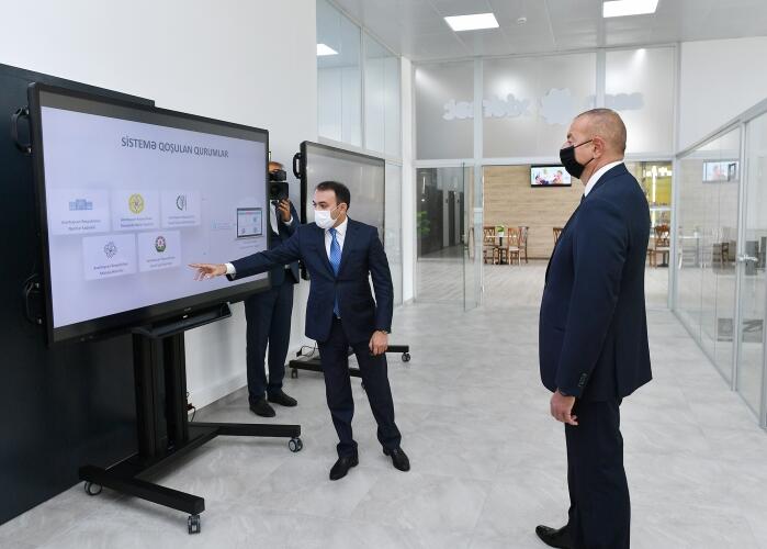 Prezident İlham Əliyev 6 saylı Bakı “ASAN xidmət” mərkəzinin açılışında iştirak edib