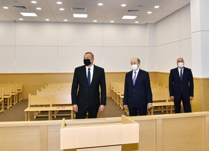 Prezident İlham Əliyev Sumqayıt Məhkəmə Kompleksinin açılışını edib