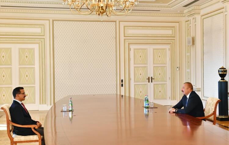 Prezident İlham Əliyev “DP World” şirkətlər qrupunun sədri və icraçı direktoru Sultan Əhməd bin Sulaimi qəbul edib