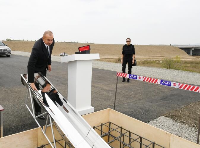 Prezident İlham Əliyev və birinci xanım Mehriban Əliyeva Füzuli rayonunda səfərdə olublar