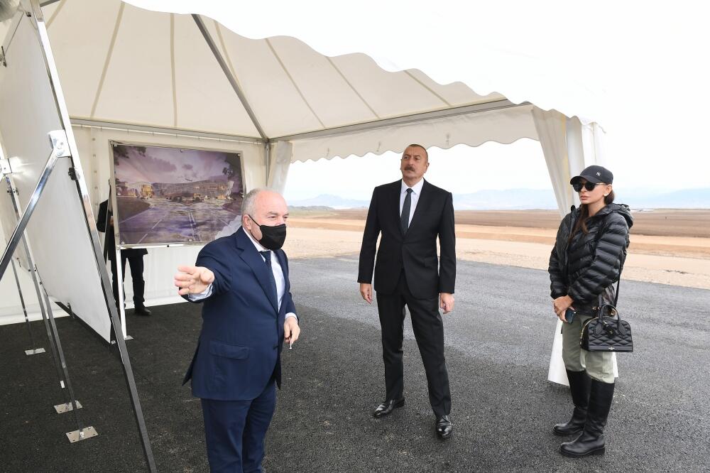 Zəngilan Beynəlxalq Hava Limanında tikinti işlərinin gedişi ilə tanışlıq