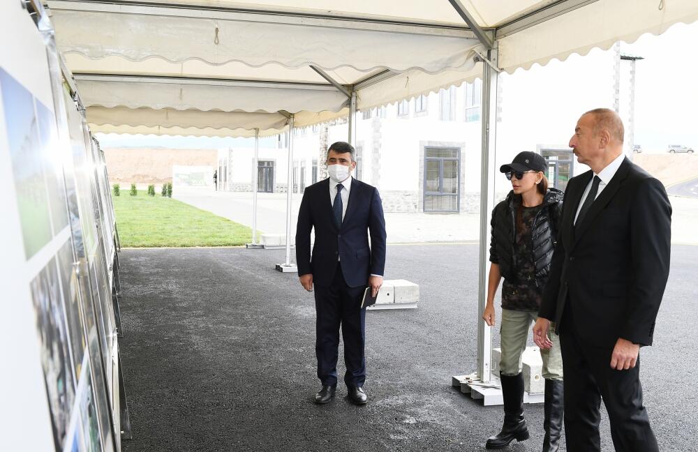 Prezident İlham Əliyev və birinci xanım Mehriban Əliyeva Zəngilan rayonunda səfərdə olublar