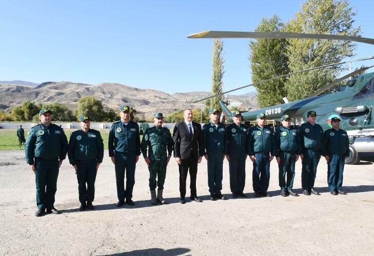 Qubadlı rayonunda Dövlət Sərhəd Xidmətinin yeni hərbi hissə kompleksinin açılışı olub
