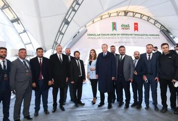 Zəngilan rayonunda “Dost Aqropark”ın təməli qoyulub