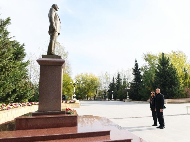 Prezident İlham Əliyev və birinci xanım Mehriban Əliyeva Şamaxı rayonunda səfərdə olublar