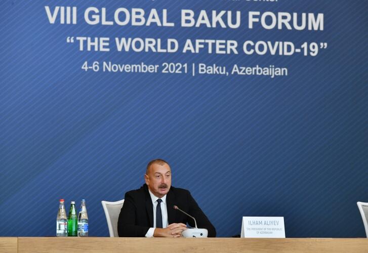 VIII Qlobal Bakı Forumu işə başlayıb Azərbaycan Prezidenti İlham Əliyev Forumun açılışında iştirak edir