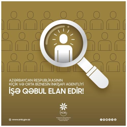 KOBİA 9 rayonun KOB dostu vəzifələri üzrə işə qəbul elan edir