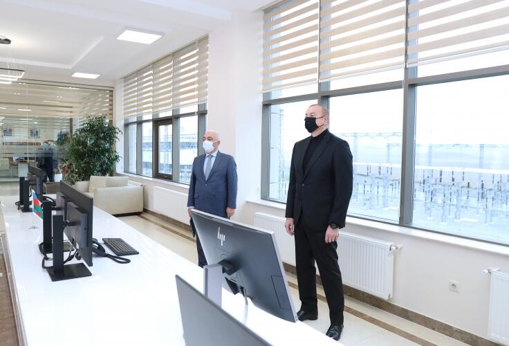 Prezident İlham Əliyev “Qobu” Enerji Qovşağının açılışında iştirak edib