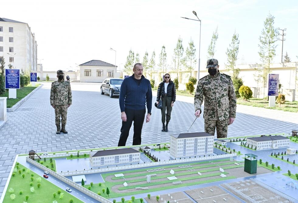 Ağcabədidə DİN-in Daxili Qoşunlarının yeni inşa edilən hərbi şəhərciyinin açılışı olub