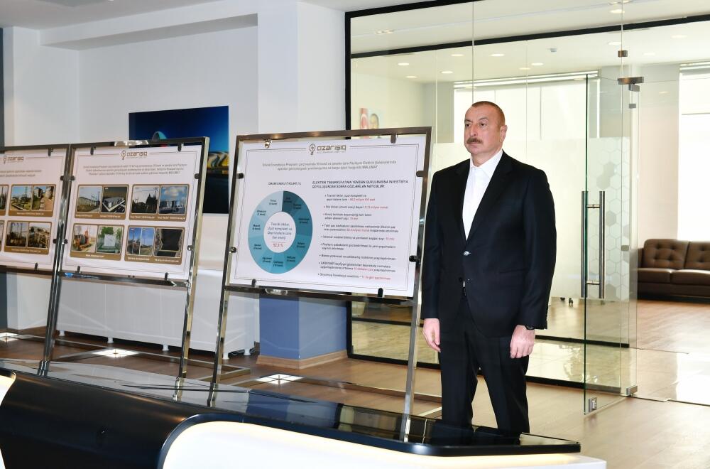 Prezident İlham Əliyev yeni elektrik yarımstansiyasının açılışında iştirak edib