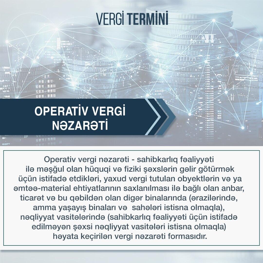 OPERATİV VERGİ NƏZARƏTİ