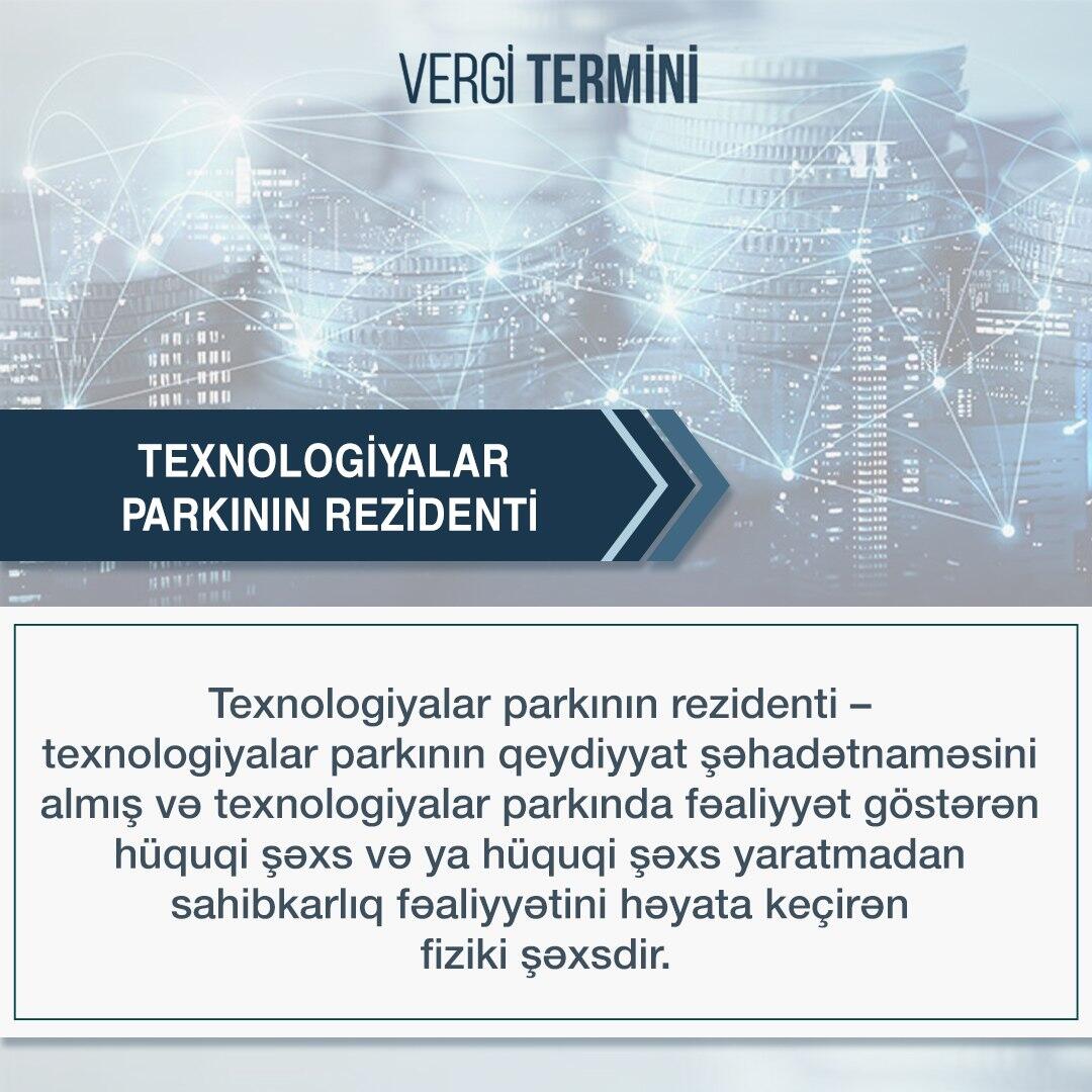 TEXNOLOGİYALAR PARKININ REZİDENTİ