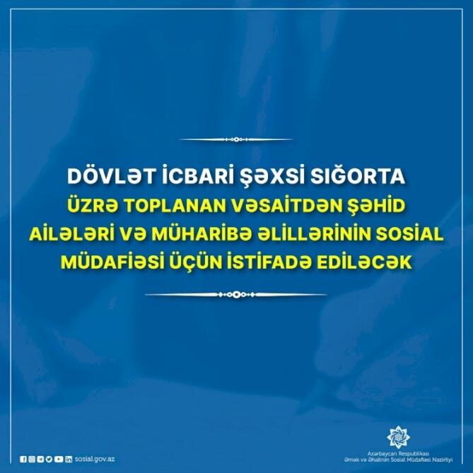 Sığorta vəsaitindən istifadə qaydası müəyyənləşib