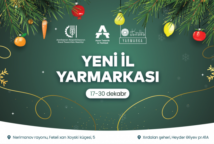 Bakı və Abşeronda Yeni il yarmarkaları təşkil olunacaq