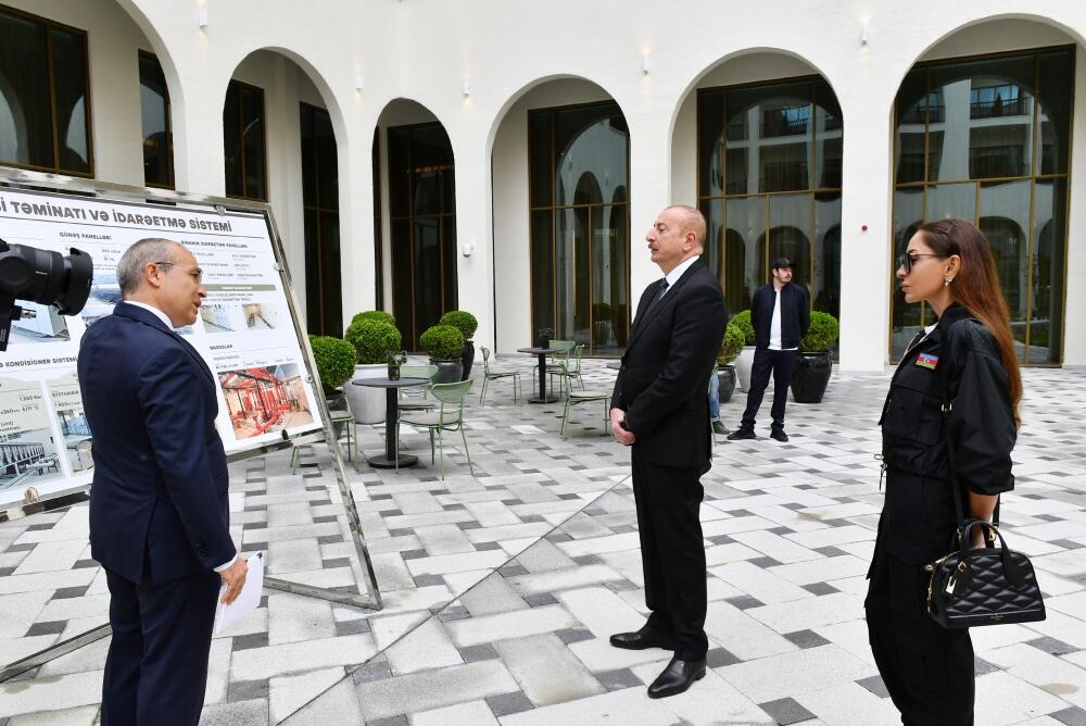Prezident İlham Əliyev Şuşa Otel-Konqres Mərkəzi Kompleksinin açılışında iştirak edib