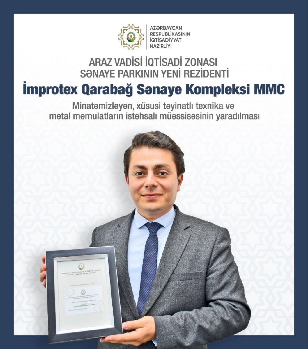 Sahibkar Fərid Abdullayev: “Sahibkarlara verilən imtiyazlar azad edilmiş ərazilərə investisiya qoyuluşunu sürətləndirir”