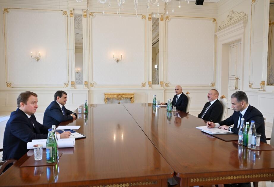 Prezident İlham Əliyev Rusiya Prezidentinin köməkçisini qəbul edib