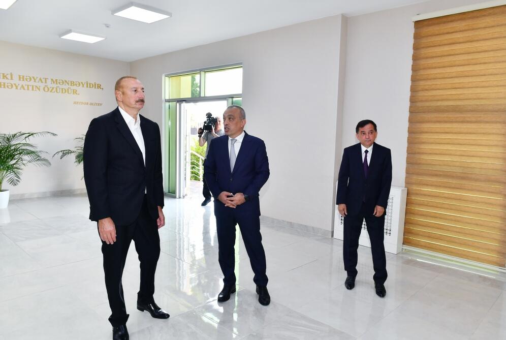 Qazax şəhərinin su təchizatı və kanalizasiya sistemləri istismara verilib