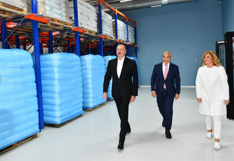 Prezident İlham Əliyev Bakıda “Diamed” dərman istehsalı zavodunun açılışında iştirak edib