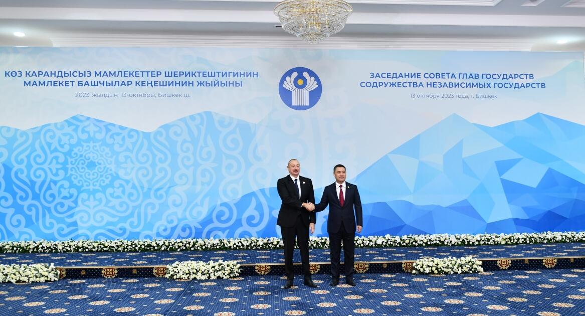 Prezident İlham Əliyev MDB Dövlət Başçıları Şurasının iclasında iştirak edir