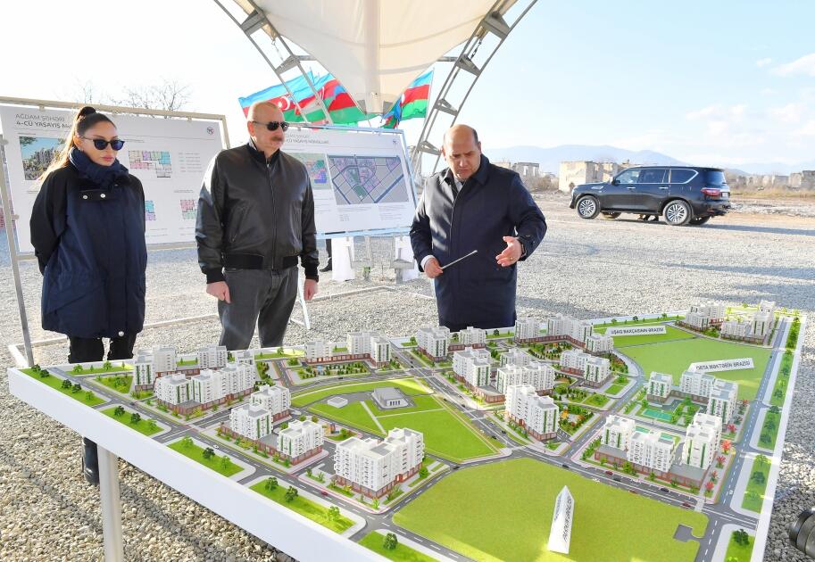 Prezident İlham Əliyev Ağdam rayonuna səfər edib