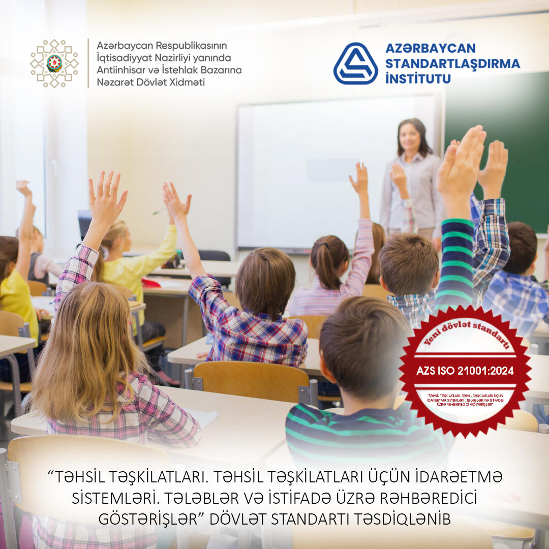 Yeni dövlət standartı qəbul edilib