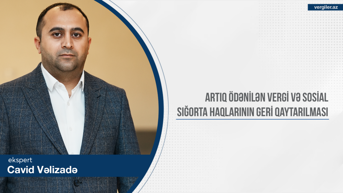 Artıq ödənilən vergi və sosial sığorta haqlarının geri qaytarılması